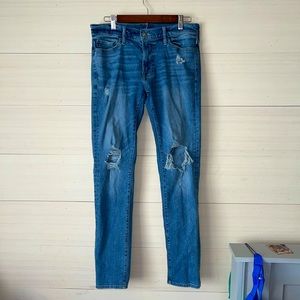 Abercrombie distressed skinny jeans